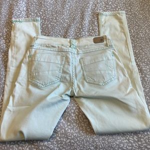 Rubberband stretch jeans - mint green